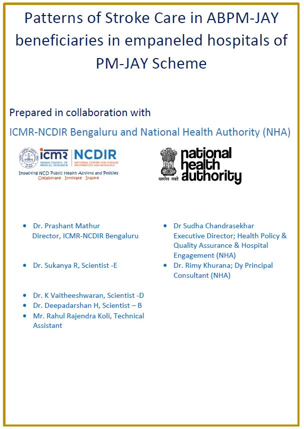 Patterns of Stroke Care in AB PM-JAY beneficiaries in empaneled hospitals