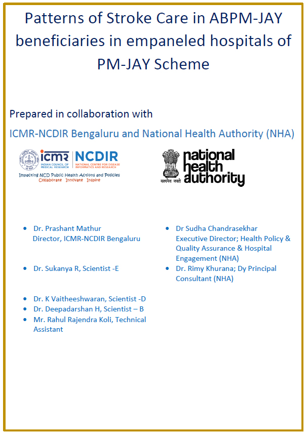 Patterns of Stroke Care in AB PM-JAY beneficiaries in empaneled hospitals