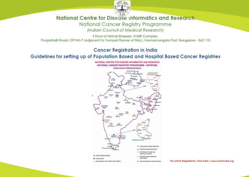 Guidelines for setting up of Population Based and Hospital Based Cancer Registries